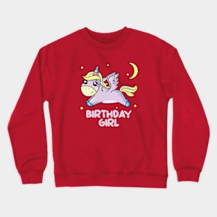 Unicorn Birthday Crewneck Sweatshirt